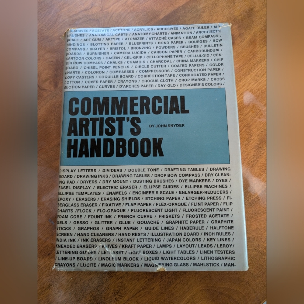 Vintage 1973 Commercial Artist’s Handbook – John Snyder First Edition